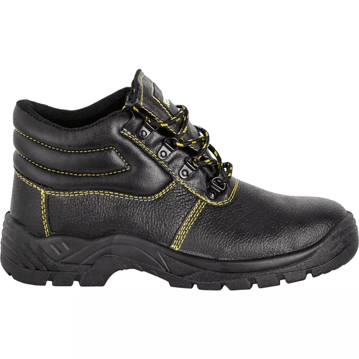 Kono black 200J steel toe cap safety boots