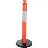 1100mm Reflective orange PVC traffic safety post