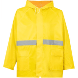 Reflective rubberized rain suits