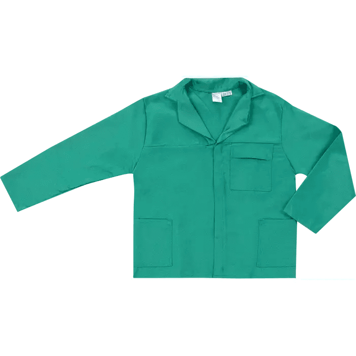 Green 195gsm flame retardant cotton conti-suit
