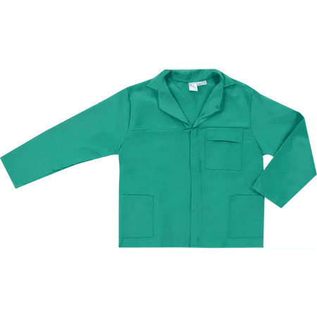 Green 195gsm flame retardant cotton conti-suit
