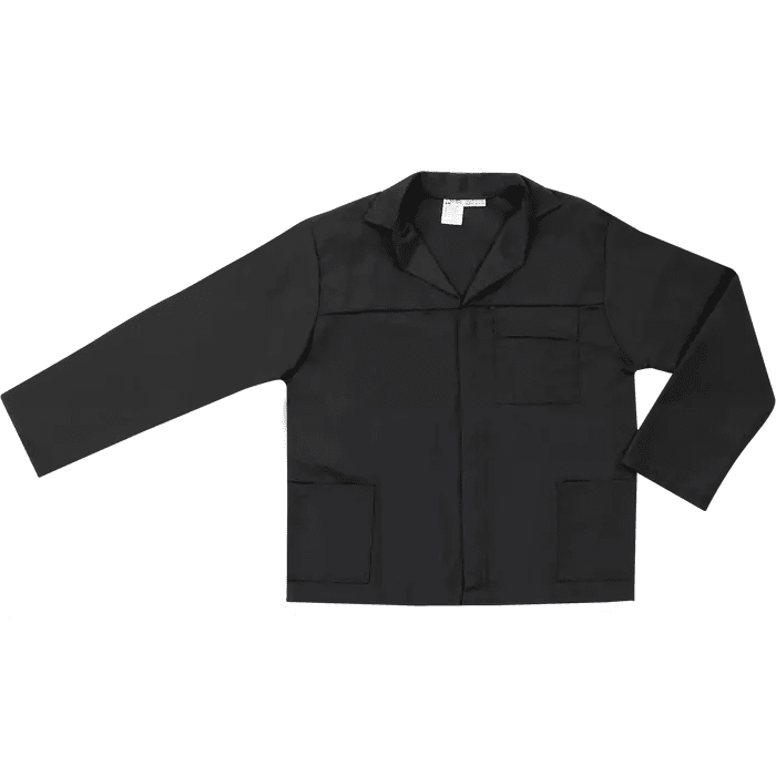 Black 195gsm 80/20 polycotton conti-suit