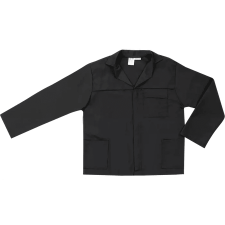 Black 195gsm 80/20 polycotton conti-suit