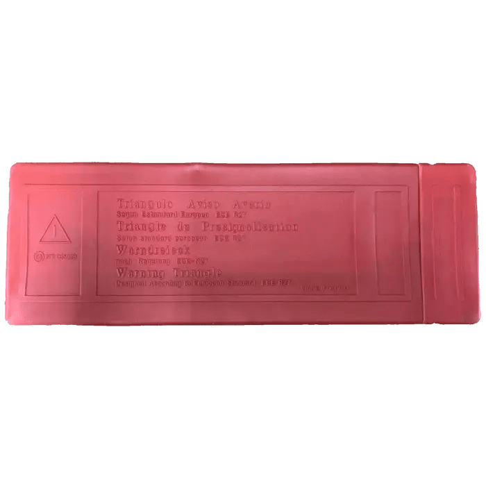 Steel foldable red vehicle emergency warning triangle sign