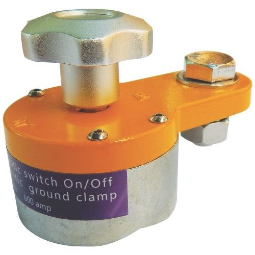 On/off Magnetic earth clamps