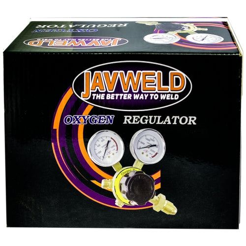 Single stage oxygen gas regulator