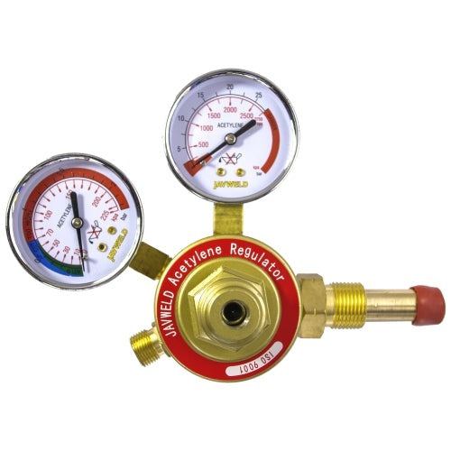 Single stage acetylene gas regulator