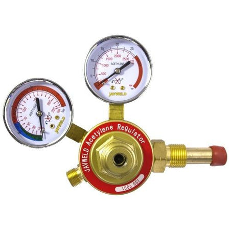 Single stage acetylene gas regulator