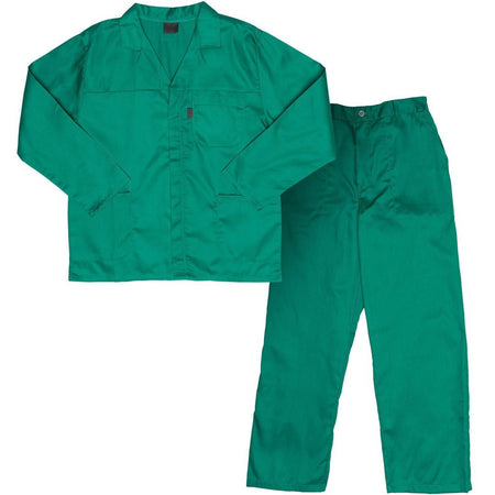Green 195gsm 80/20 polycotton conti-suits