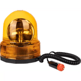 12V Orange revolving vehicle warning light + magnetic base