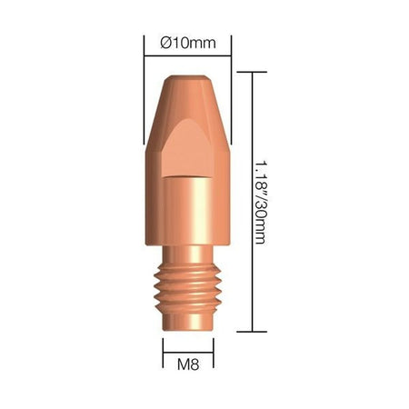 M8 Mig torch contact tips