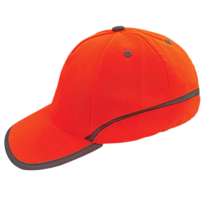 Reflective Hi-Vis orange baseball cap