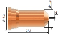 A101 Plasma torch 1.2mm long tip