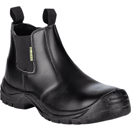 Commander Chelsea black 200J steel toe cap safety boots