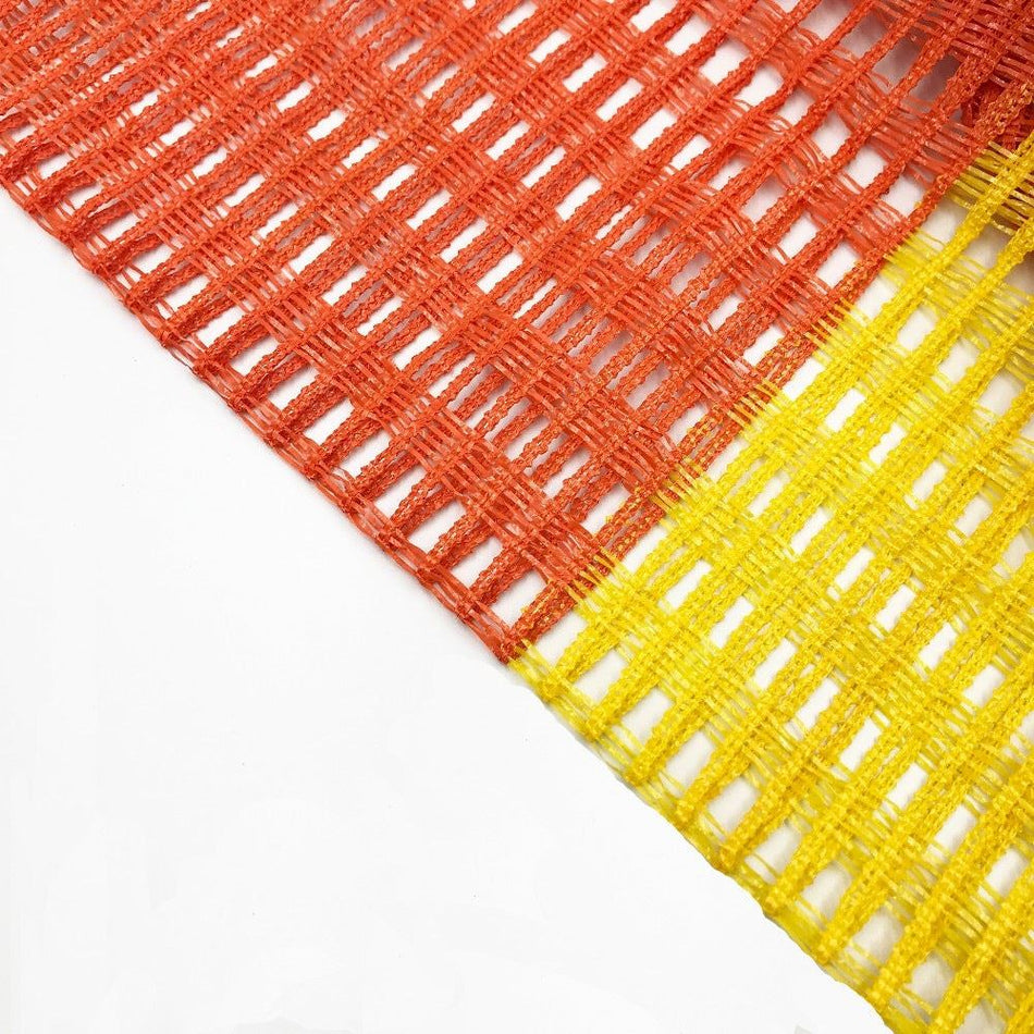 1.0m x 50m Hi-vis PE Orange + yellow woven barrier safety net