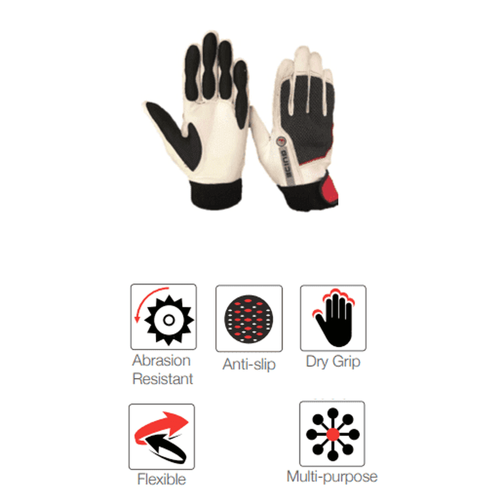 Craftsman goat skin leather grip gloves + Velcro close