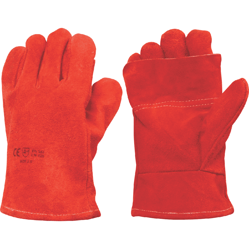 Heat resistant 2.5'' cuff Kevlar stitch leather welding gloves