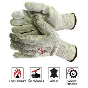 Cut master Challenger leather palm cut-resistant gloves Cut-Lv5