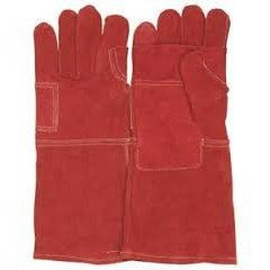 Heat resistant 8'' cuff Kevlar stitch leather welding gloves Burn-Lv4