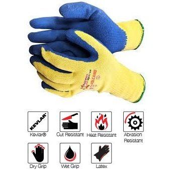 Cut master Volcano natural rubber latex Kevlar cut-resistant gloves Cut-Lv5