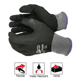 Flex Tank sandy nitrile Poly cotton gloves Abrasion-Lv4