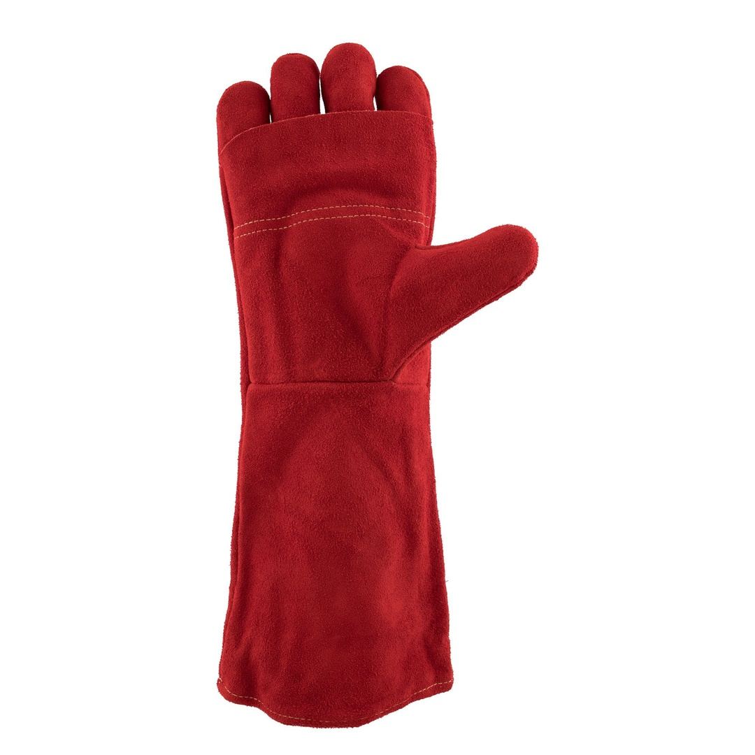 Heat resistant 8'' cuff foam Kevlar stitch leather welding gloves Burn-Lv4