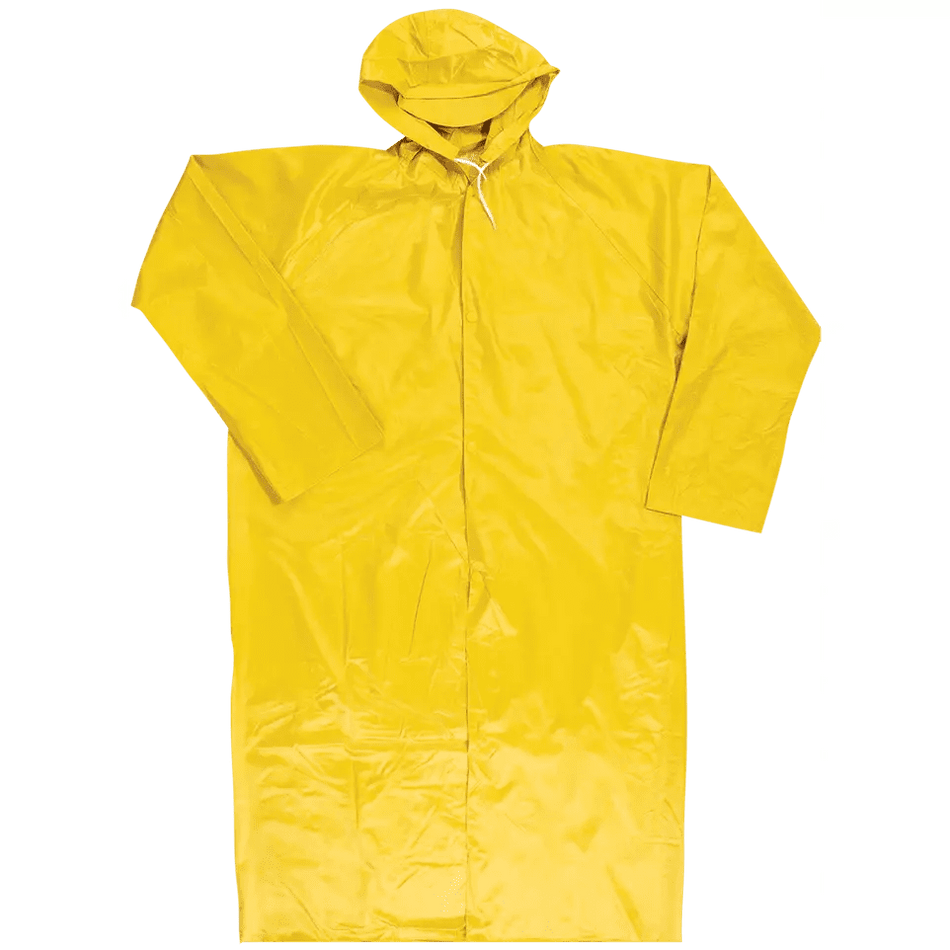 Rubberised rain coats