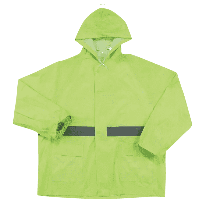 Reflective Hi-vis rubberised rain suits