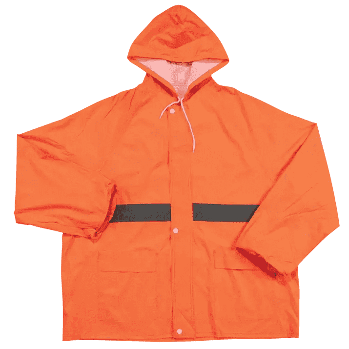 Reflective Hi-vis rubberised rain suits