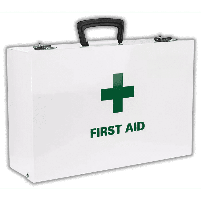 First aid empty metal box