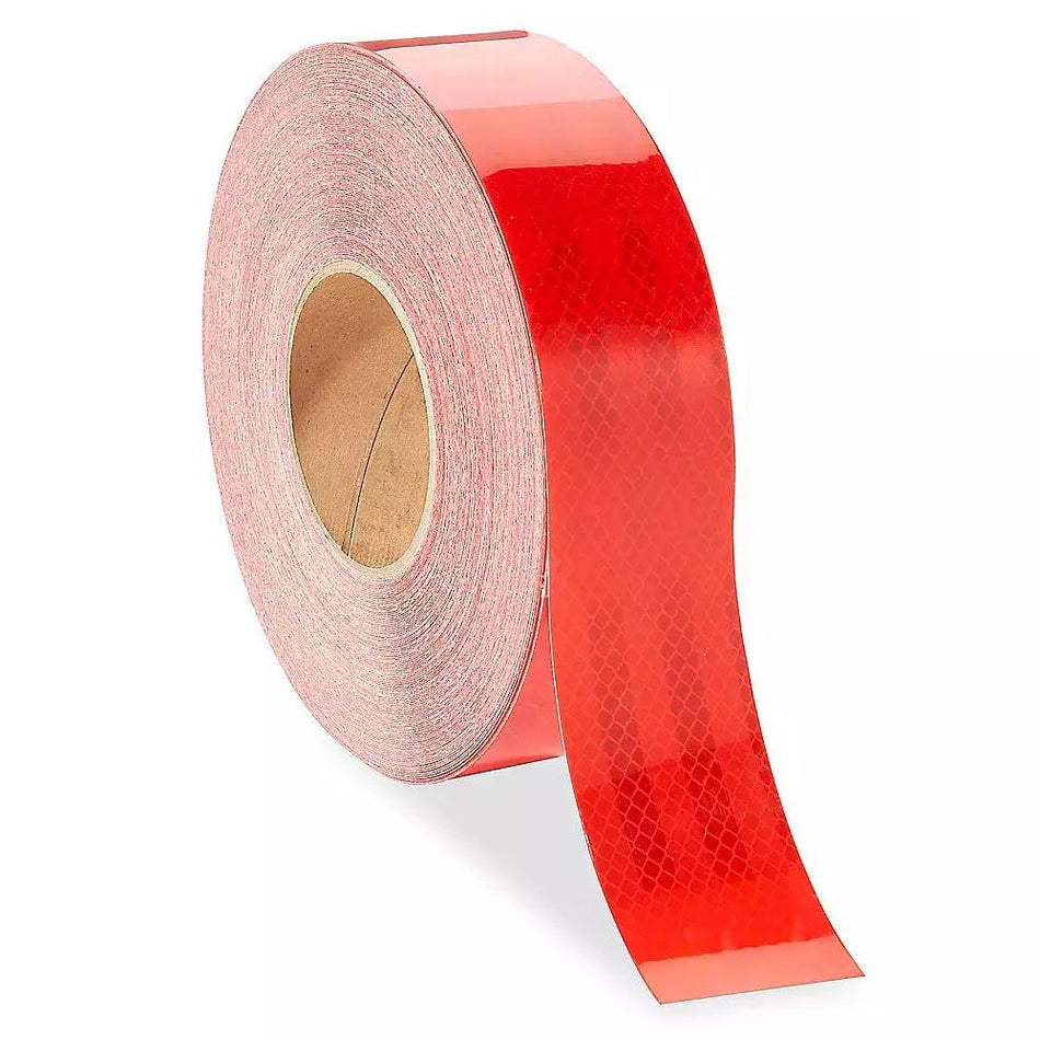 50mm x 50m Reflective red adhesive vehicle tape