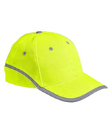 Reflective Hi-Vis lime baseball cap
