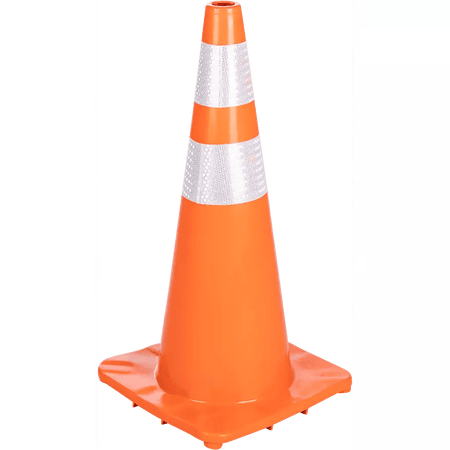 Reflective orange soft PVC traffic safety cones