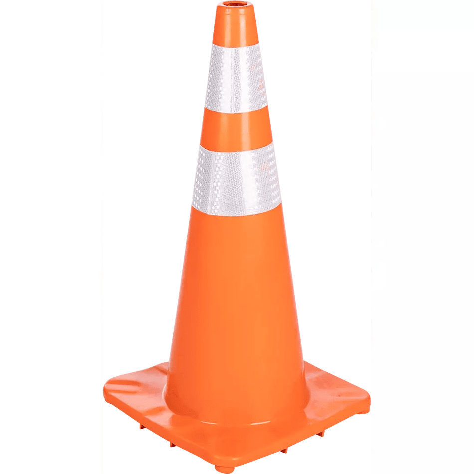Reflective orange soft PVC traffic safety cones