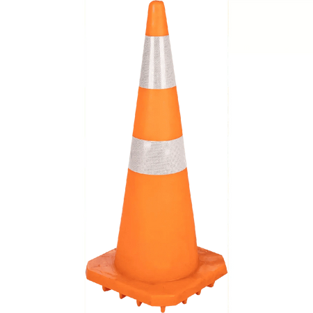 Reflective orange soft PVC traffic safety cones