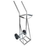 Oxygen/Acetylene single gas cylinder bottle trolley