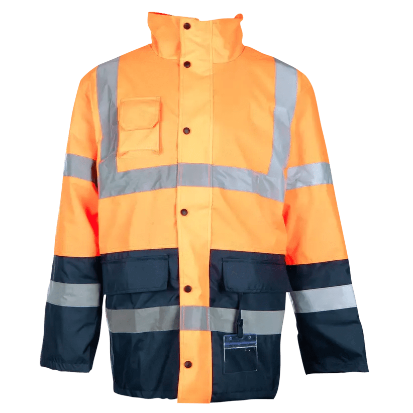 Reflective Hi-vis 2-Tone freezer winter traffic jackets