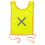 Reflective solid material bibs