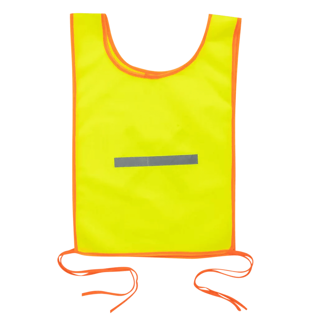 Reflective solid material bibs
