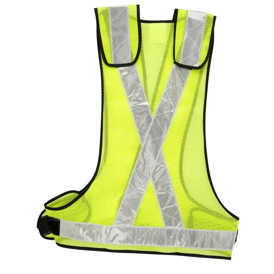 Mining reflective lime + adjustable Velcro bib