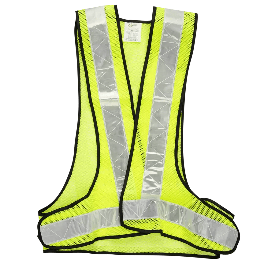 Mining reflective lime + adjustable Velcro bib