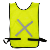Government reflective lime + adjustable Velcro bib