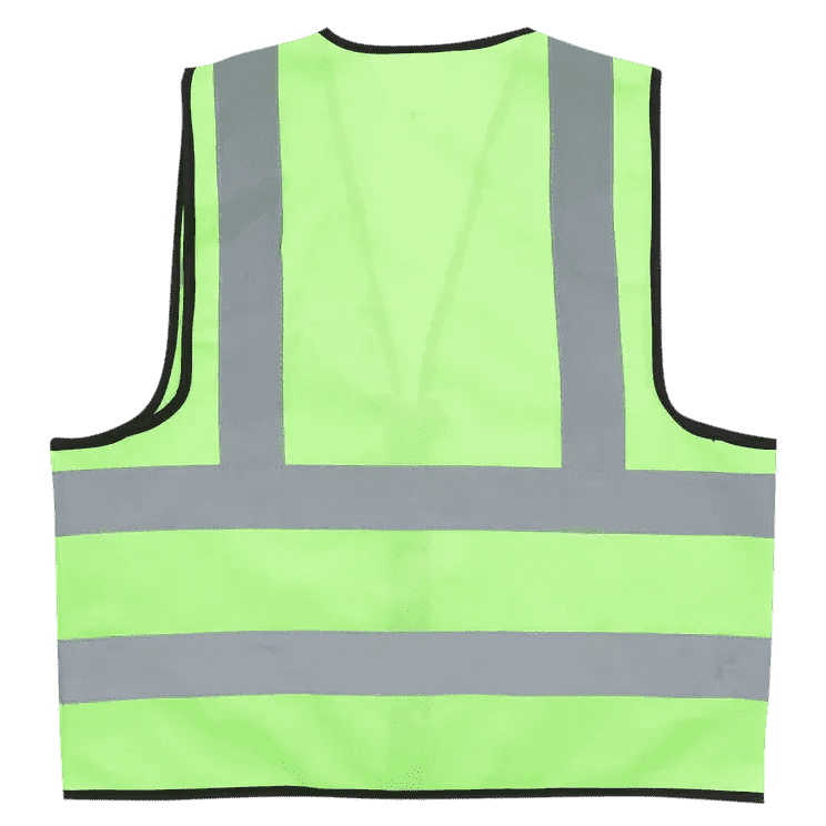 Reflective waistcoat vests + zip + I.D pouch