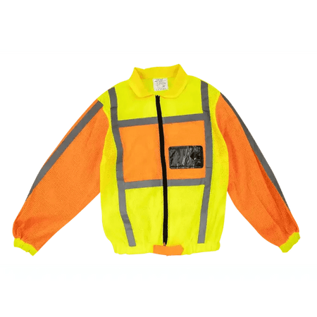 Reflective lime & orange long sleeve jackets