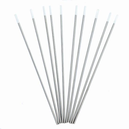 150mm White tip zirconiated tig tungsten electrode rods