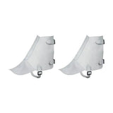 Chrome leather ankle spats
