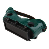 Square lense flip front welding goggle