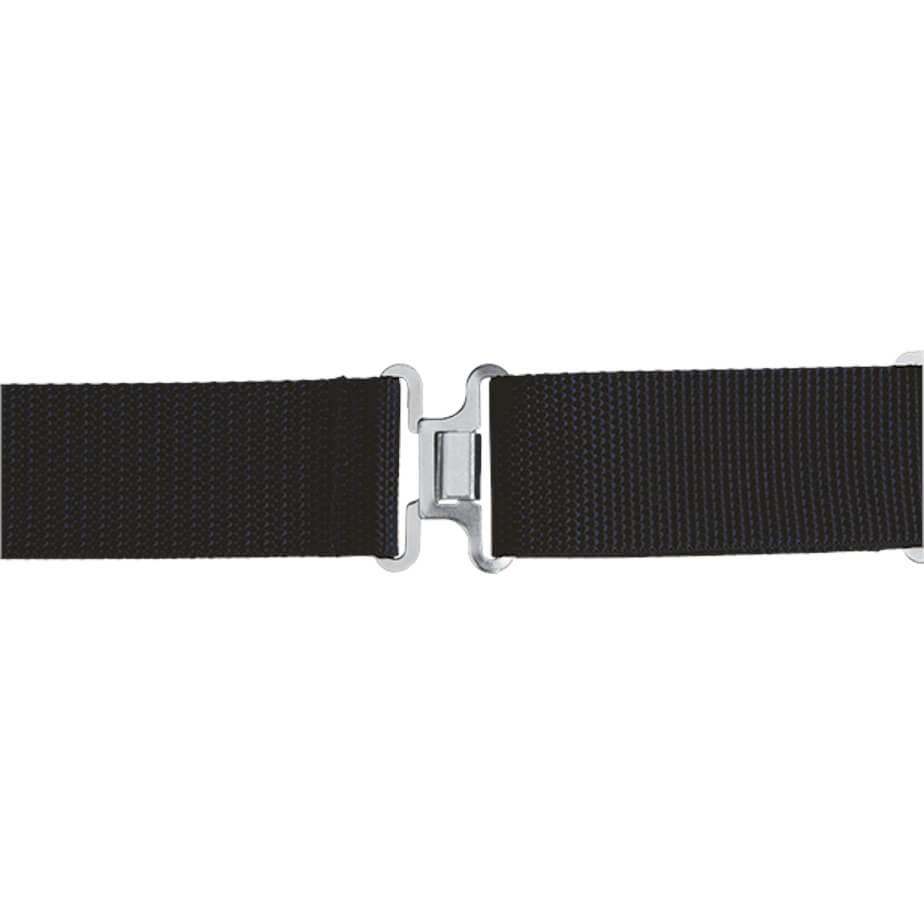 Adjustable 57mm black security belt