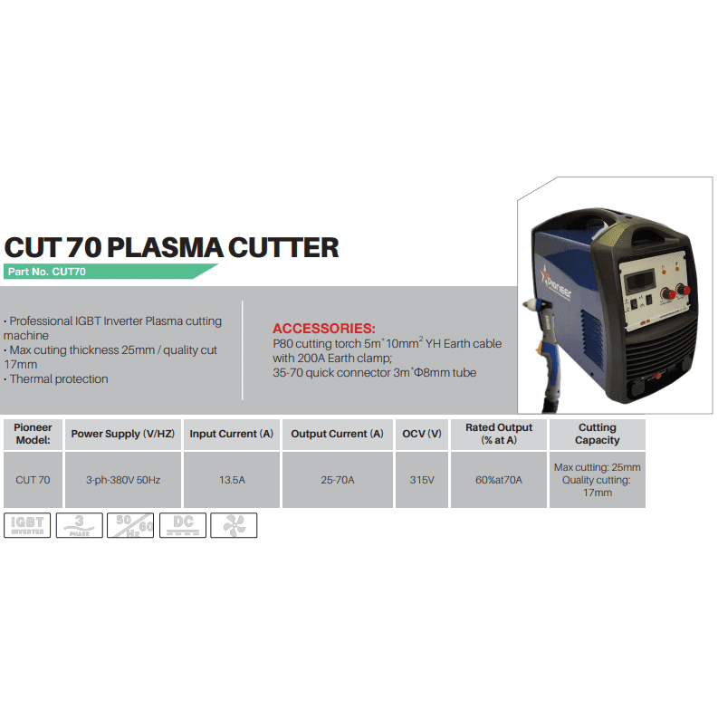 Cut 70 380Volt Pioneer Plasma Cutter Machine Online Industrial S A cut-70-380volt-pioneer-plasma-cutter-machine-online-industrial-s-a