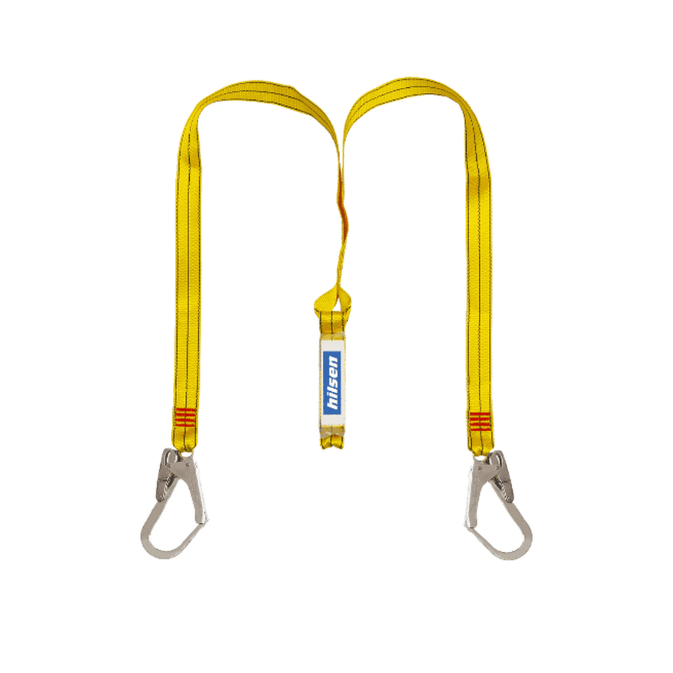 Double lanyard + scaffolding hooks + dorsal padding + harness step + 45mm chest strap safety harness